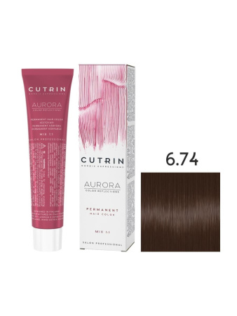 Cutrin Aurora крем-краска для волос 6/74 Какао 60мл