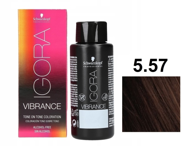 Schwarzkopf Igora Vibrance Краситель для волос 5/57 светлый коричневый золотистый медный 60мл