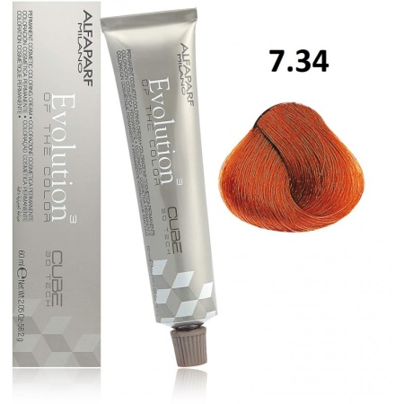 Alfaparf Milano Evolution of the Color Крем-краска для волос 7/34 средний золотисто-медный блонд 60мл