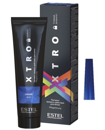Estel Professional XTRO Пигмент прямого действия для волос Синий 100мл