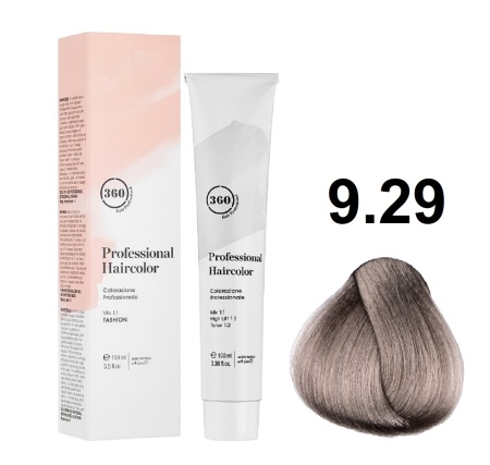 360 Professional Haircolor Крем-краска для волос 9/29 очень светлый блондин фиолетовый сандрэ 100мл.