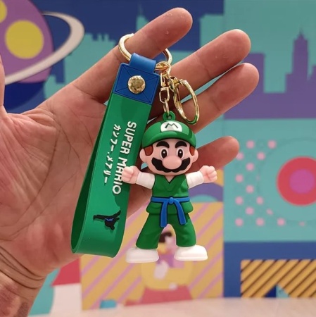 Y&M Брелок Супер Марио/ Марио зеленое кимоно 3 (Mario)																											