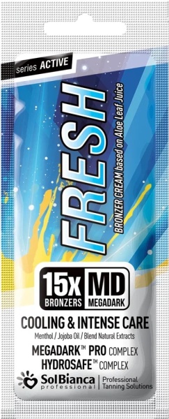 Solbianca Крем для загара в солярии Fresh с охлаждающим эффектом, с ментолом, маслом жожоба (15 бронзатора) 15мл