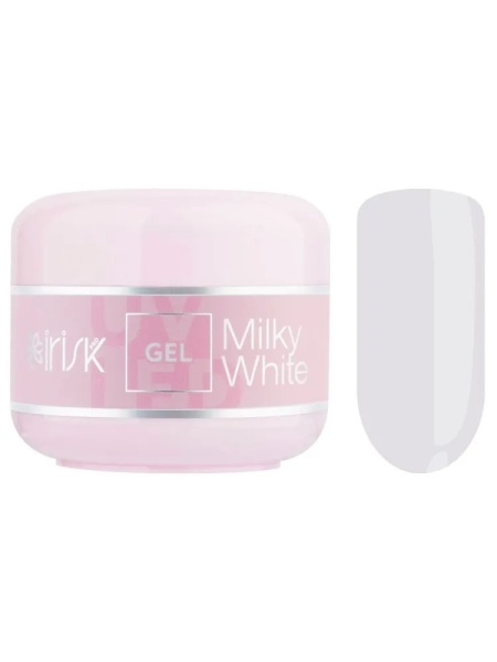 IRISK Гель для наращивания ногтей однофазный камуфлирующий ABC Limited collection 03 Milky White (молочный) 15мл