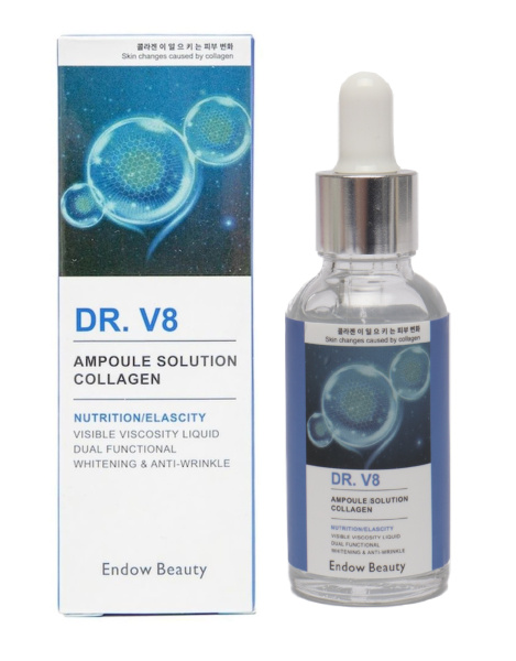 Endow Beauty Ампульная сыворотка с коллагеном Dr-V8 Ampoule Solution Collagen 30мл