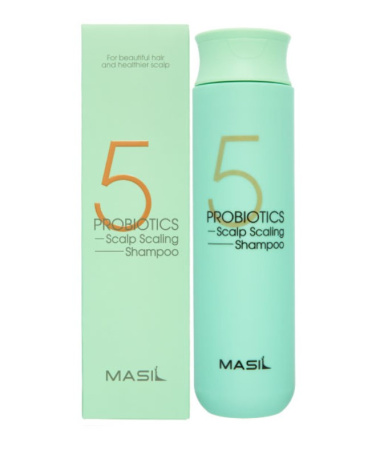MASIL Шампунь с пробиотиками для глубокого очищения и укрепления волос 5 Probiotics Scalp Scaling Shampoo 300мл