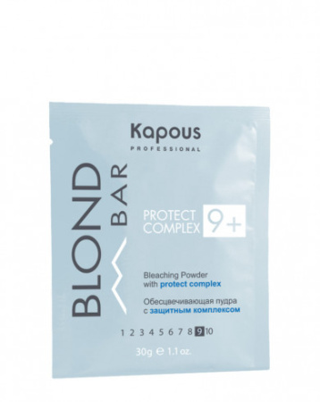 Kapous Professional Пудра обесцвечивающая с защитным комплексом 9+ серии Blond Bar 30гр