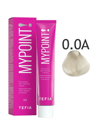 Tefia MYPOINT Перманентная крем-краска для волос 0/0A корректор для рассветления уровня тона 60мл