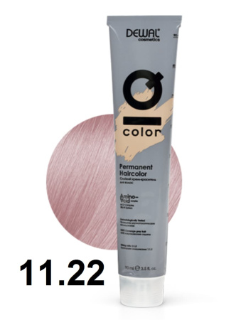 Dewal Cosmetics Крем-краска для волос IQ Color 11/22 ультра-светлый интенсивный перламутровый блонд, 90мл