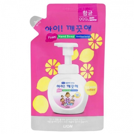 Lion Мыло жидкое пенное для рук с экстрактом лимона Ai kekute Foaming handsoap Lemon 200мл