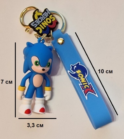 Y&M Брелок Соник голубой (Sonic Х)
