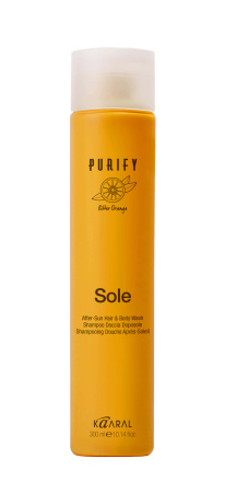 Kaaral Purify Шампунь-гель для душа 2 в 1 после загара со смегчающим и успокаивающим эффектом Sole After-Sun Hair & Body Wash 300мл