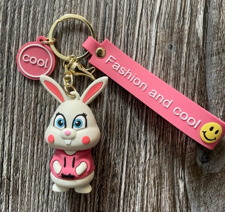 Y&M Брелок Кролик Lucky розовый (Fashion and Cool)