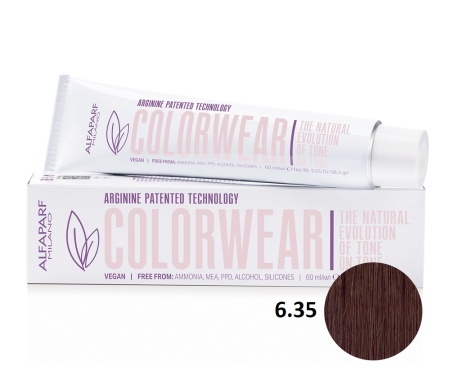 Alfaparf Milano Color Wear Краситель для волос тон-в-тон 6/35 тёмный золотисто-махагоновый(табак) блонд 60мл
