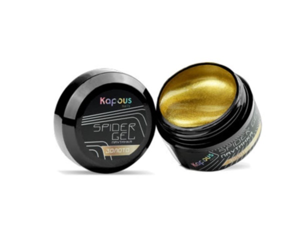 Kapous Spider Gel Гель-краска для дизайна ногтей, золото 5мл