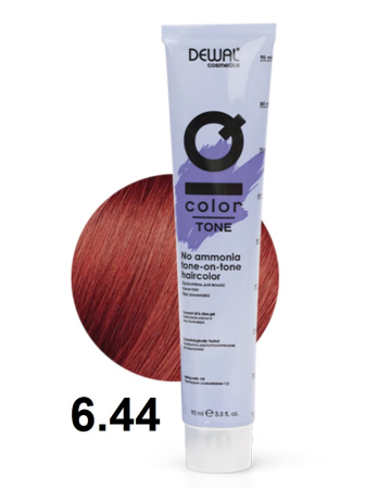 Dewal Cosmetics Крем-краска тон-в-тон IQ Color Tone 6/44 темный интенсивно-медный блондин, 90мл