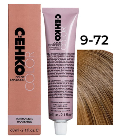 CEHKO Color Explosion крем-краска для волос 9/72 очень светлый блондин коричнево-пепельный 60мл