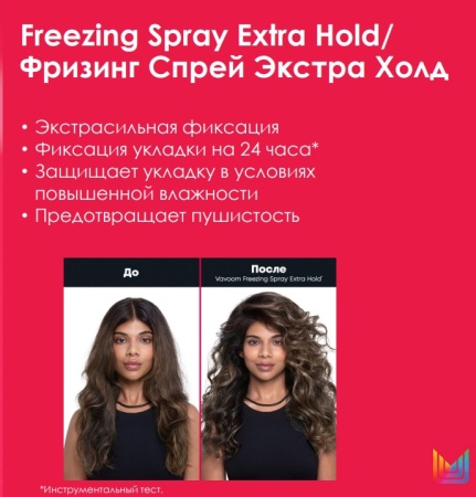 Matrix Vavoom Лак-спрей для волос моделирующий экстрасильной фиксации Extra Hold Freezing Spray 500мл