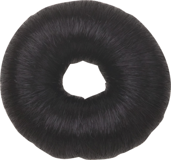 Dewal Валик для волос искусственный волос черный d 8 см