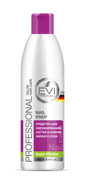 Evi Professional Средство для обезжиривания и снятия липкого слоя Nail Prep 250мл