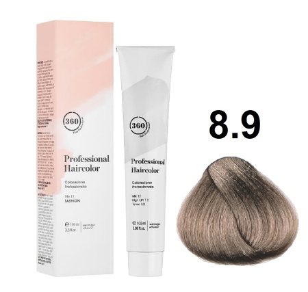 360 Professional Haircolor Крем-краска для волос 8/9 светлый блондин сандрэ 100мл