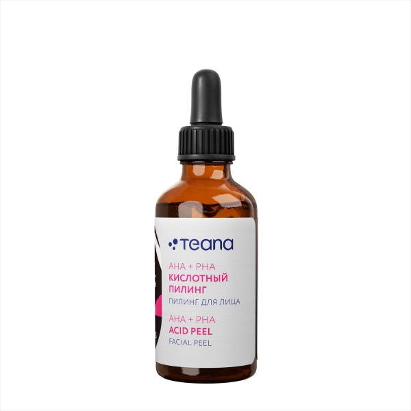 Teana Пилинг для лица AHA-PHA кислотный Гликолевая Кислота 10% Super Molecules 30мл