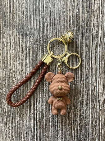 Y&M Брелок Медвежонок BearBrick коричневый