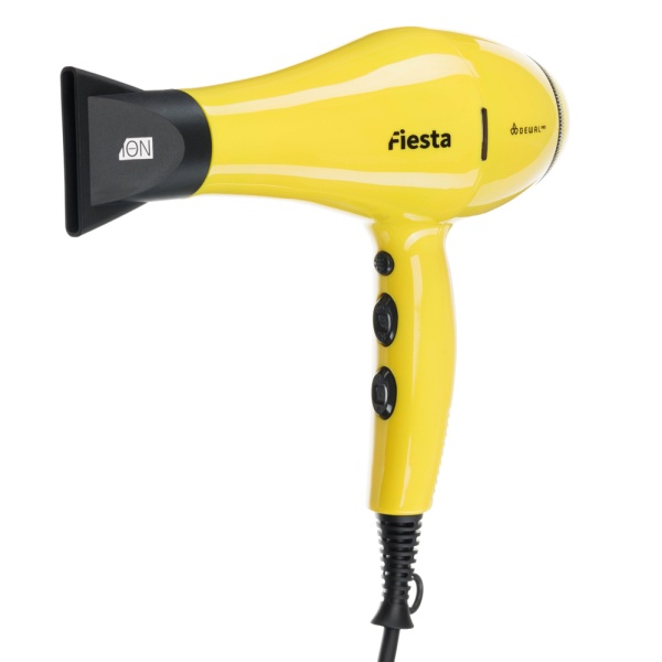 Фен DEWAL FIESTA, манго, 2600Вт, ионизация, 2нас+1дифф+ 2фильтра, провод 3м