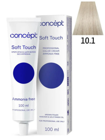Concept Soft Touch крем-краска для волос 10/1 ультра светлый платиновый блондин 100мл