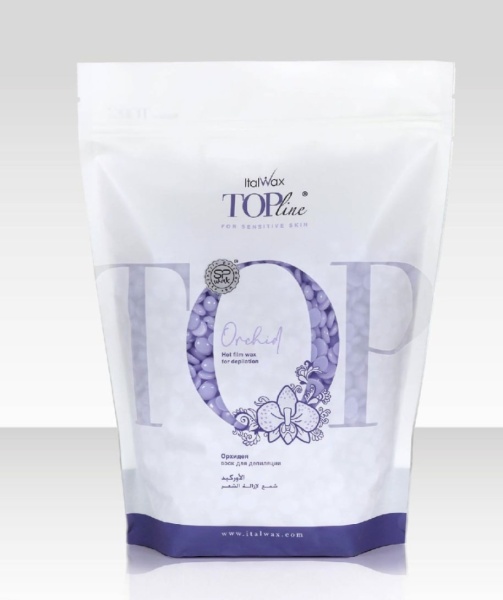 Italwax Воск-гранулы горячий, пленочный для депиляции Top Line Orchid (Орхидея) 1,5кг