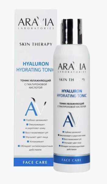 Aravia Тоник увлажняющий с гиалуроновой кислотой Hyaluron Hydrating Tonic 200мл