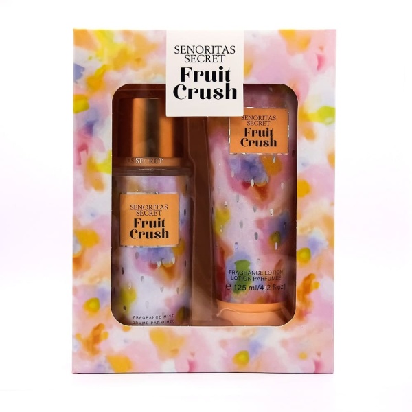 Senoritas secret Набор лосьон и спрей для тела парфюмированный Fruit Crush 125+125мл