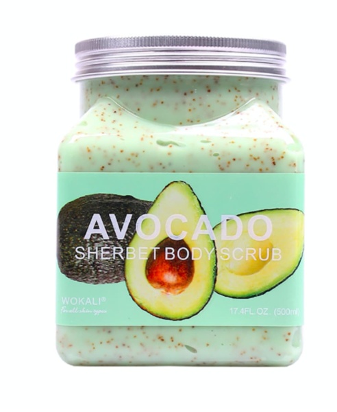 Wokali Скраб для тела Авакадо Avocado Sherbet Body Scrub 500мл