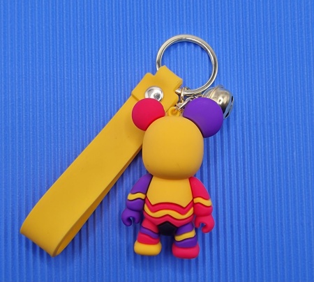 Брелок Мишка робот, оранжевый