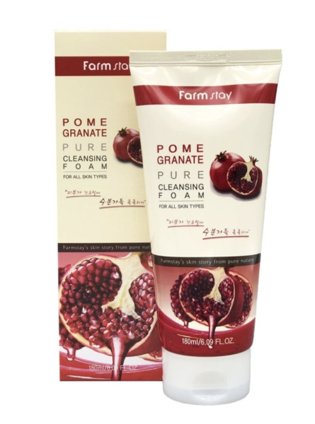 FarmStay Пенка для умывания очищающая с экстрактом граната Pomegranate pure cleansing 180 мл