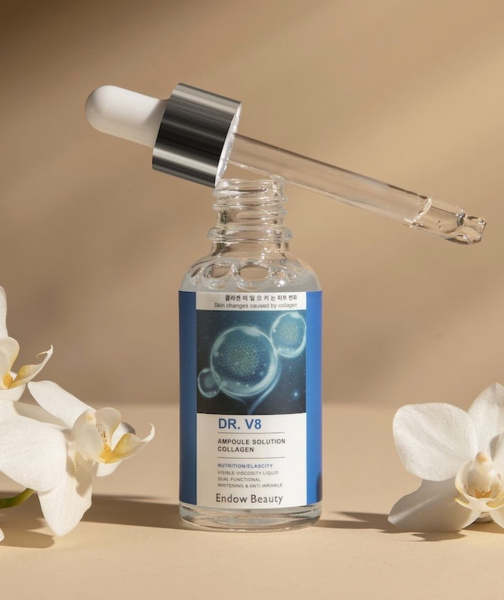 Endow Beauty Ампульная сыворотка с коллагеном Dr-V8 Ampoule Solution Collagen 30мл