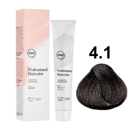 360 Professional Haircolor Крем-краска для волос 4/1 темный коричневый пепельный 100мл