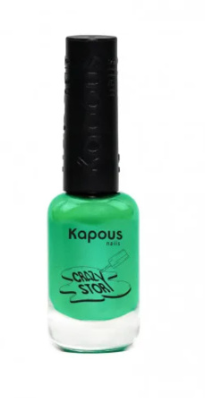 Kapous Crazy story Лак-краска для стемпинга зеленый 8мл