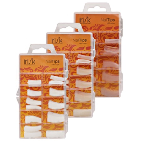 IRISK Типсы натуральные Классика 35N с широкой контактной зоной в боксе 100шт