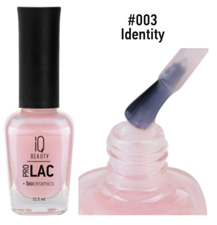 IQ Beauty Сolor ProLac+ Лак для ногтей укрепляющий с биокерамикой Identity №003 12,5мл