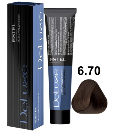 Estel Professional De Luxe Крем-краска для волос 6/70 темно-русый коричневый 60мл