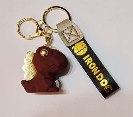 Брелок Динозавр бордовый (Irondog)