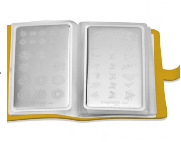 Kapous Crazy story Органайзер на 20шт для стемпинг пластин фуксия