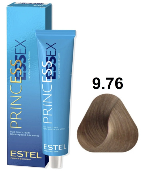 Estel Professional Princess Essex Крем-краска для волос 9/76 блондин коричневый-фиолетовый (нежная лилия) 60мл
