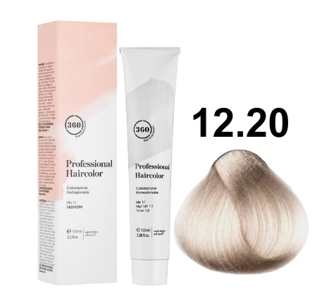 360 Professional Haircolor Крем-краска для волос 12/20 ультра-светлый блондин фиолетовый 100мл
