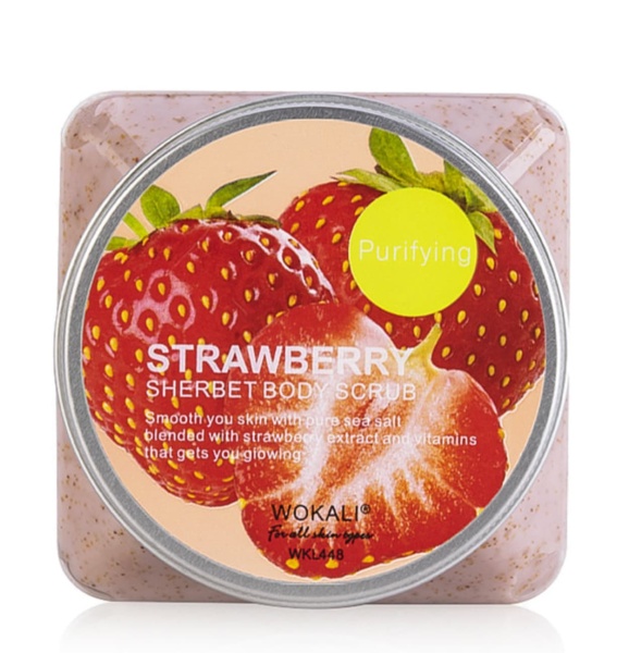 Wokali Скраб для тела Клубника Strawberry Sherbet Body Scrub 500мл
