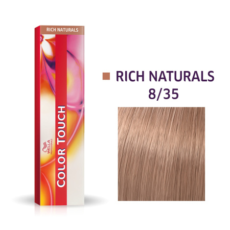 Wella Color Touch крем-краска для волос 8/35 светлый блонд золотистый махагоновый 60мл