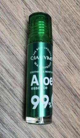Блеск-бальзам для губ, шариковый с экстрактом алоэ Qiaoyimei