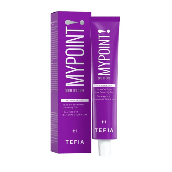 Tefia MYPOINT Гель-краска для волос тон в тон 6/87 темный блондин коричнево-фиолетовый 60мл