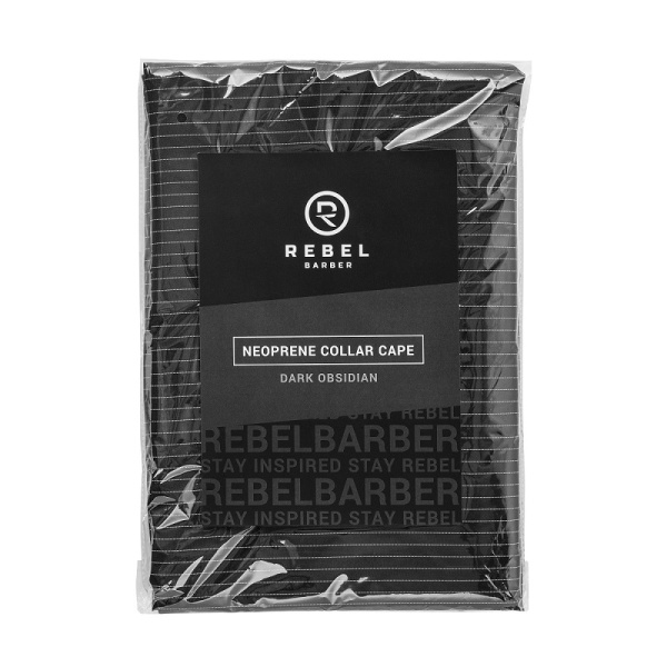 Пеньюар с неопреновым воротником Rebel Barber Dark Obsidian RB033